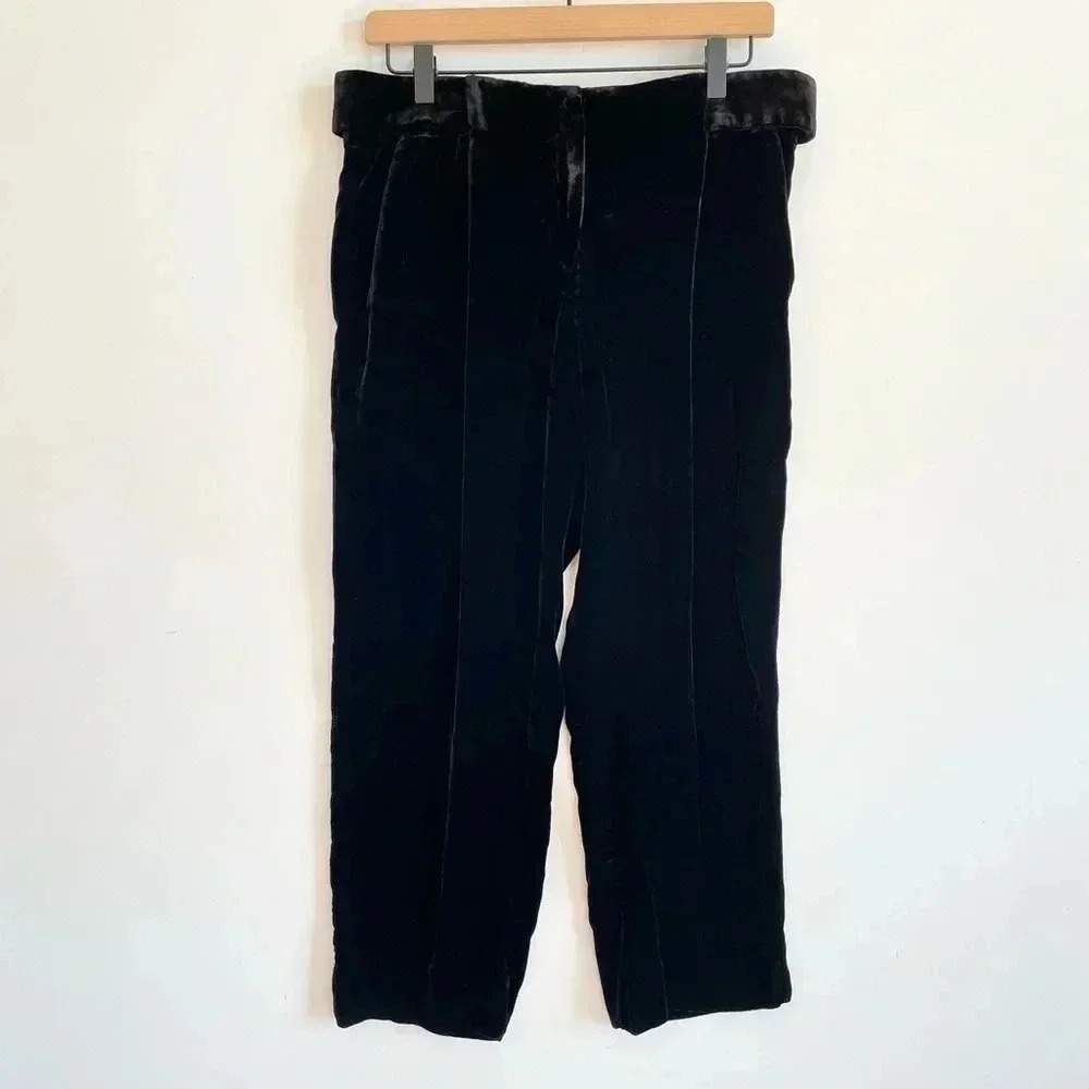 Emporio Armani Black Velvet Trousers
